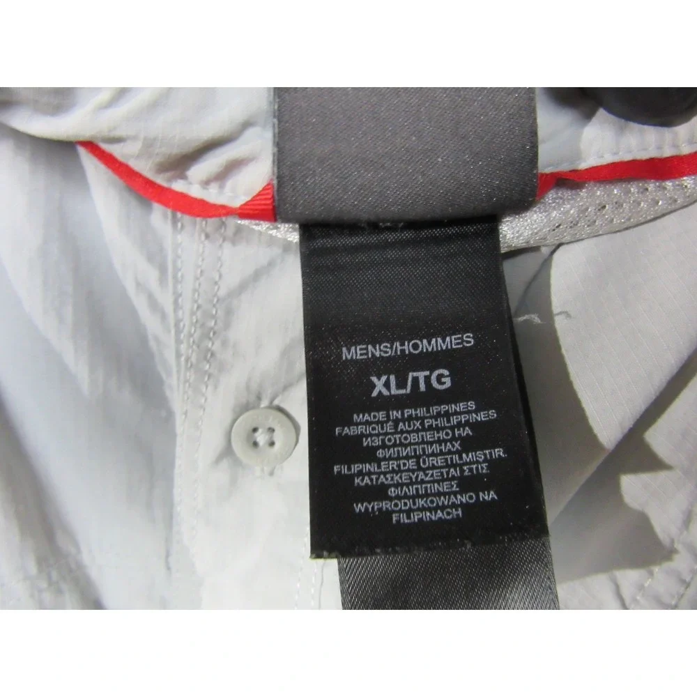 The North Face Shirt Mens XL Gray Vented Outdoor Button Up Fishing Camp Casual